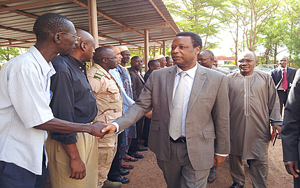AFISMA Head of Mission (L) meets with Mali’s Independent National Electoral Bodies