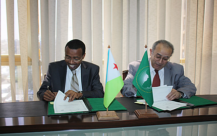  Ambassador Mohamed Idriss Farah and Ambassador Ramtane Lamamra, at the AU Headquarters